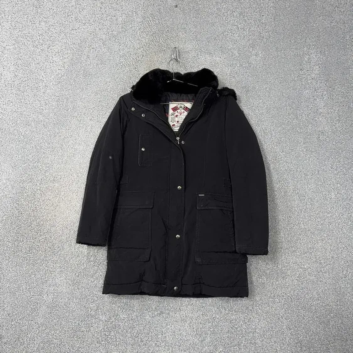 해지스 블랙 캐주얼 덕다운 오리털 패딩 점퍼 85-160 상품이미지1