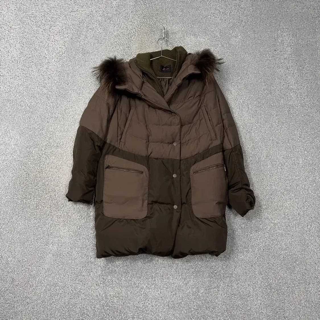 지고트 여성 덕다운 라쿤퍼 파카 패딩 점퍼 85-88-155 상품이미지1