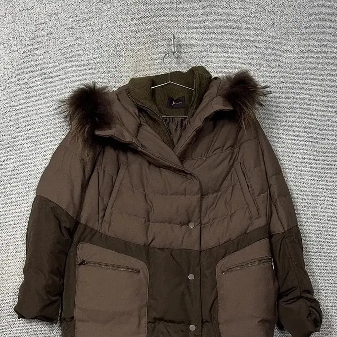 지고트 여성 덕다운 라쿤퍼 파카 패딩 점퍼 85-88-155 상품이미지3