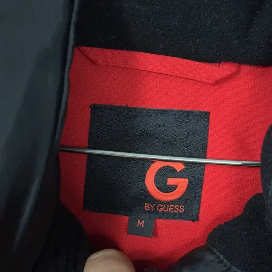 게스 캐주얼 레드 덕다운 오리털 패딩 점퍼 M 상품이미지3