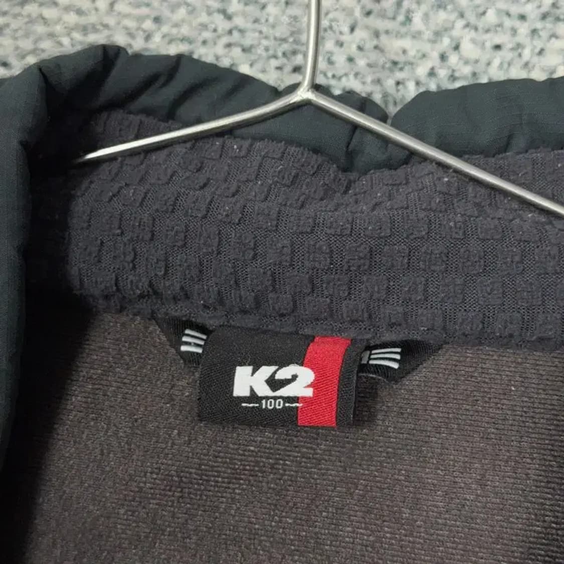 K2 퍼플 핑크 로고 기능성 후리스 후드집업 100 상품이미지3