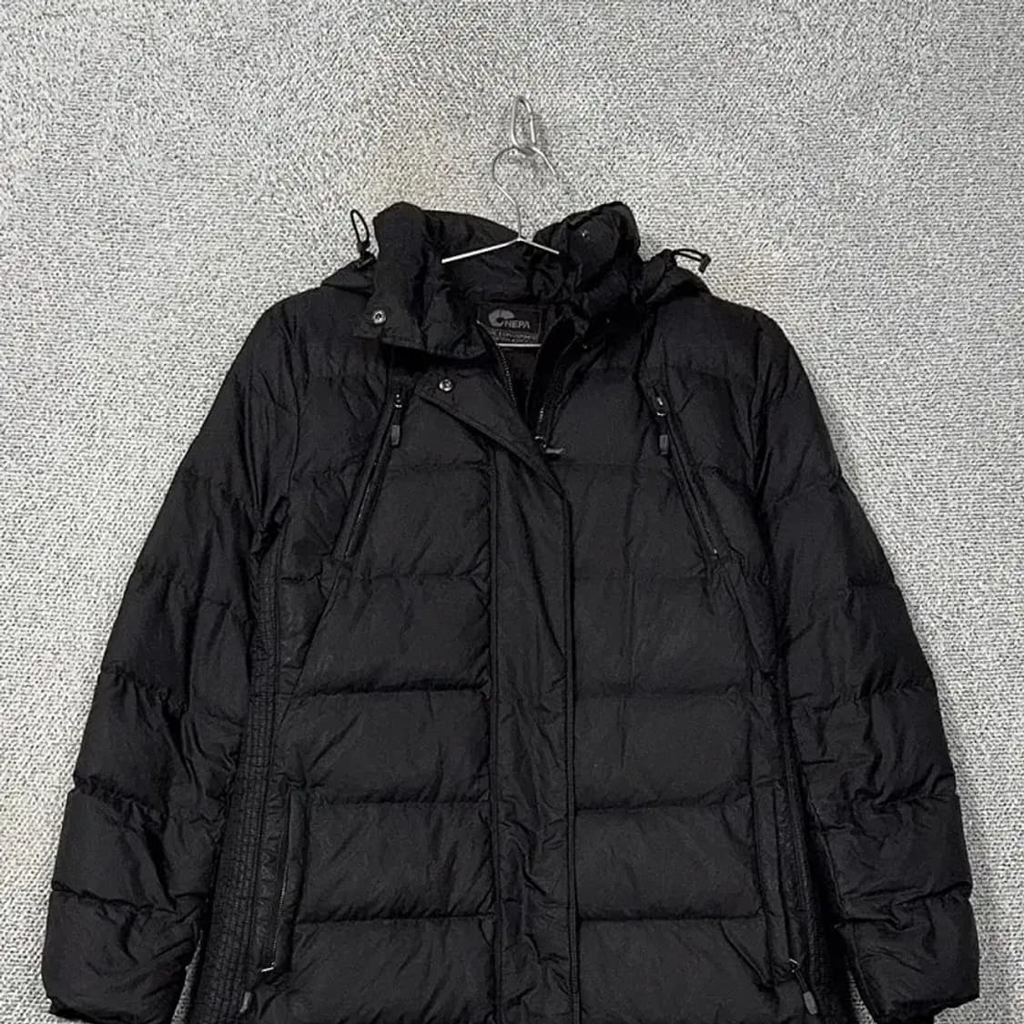 네파 블랙 덕다운 오리털 방한 롱패딩 95 상품이미지3