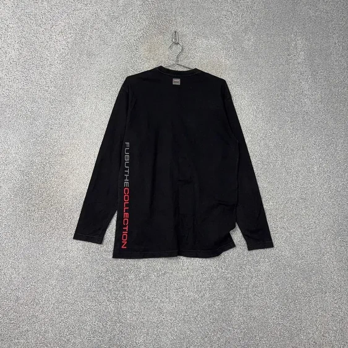 후부 빈티지 프린팅 블랙 슬리브 긴팔티 100 상품이미지2