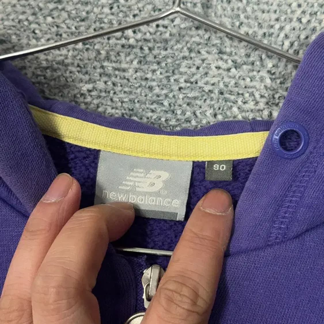 뉴발란스 러거 퍼플 후드집업 90 상품이미지3