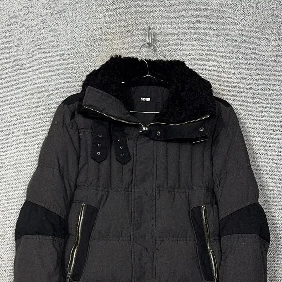 한섬 시스템 구스다운 블랙 패딩 95 상품이미지3