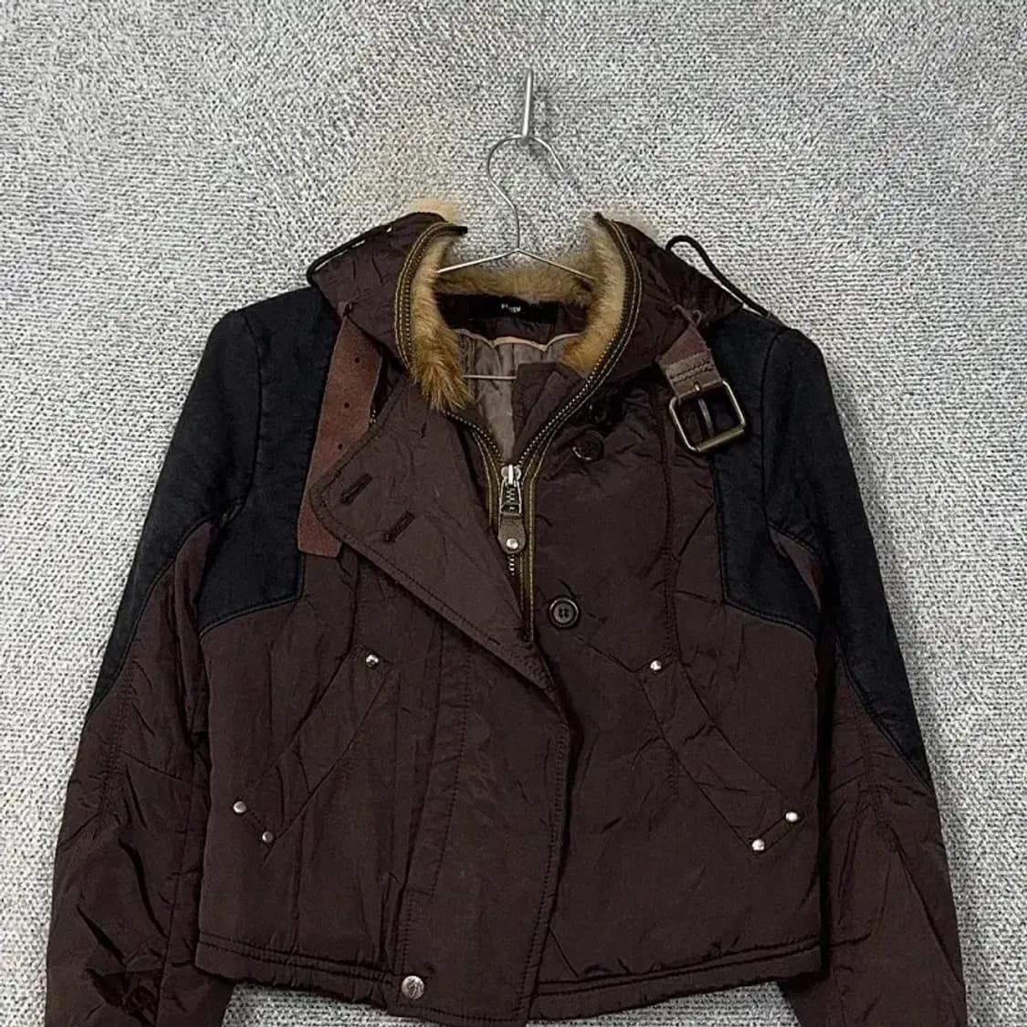 한섬 시스템 브라운 퍼 자켓 82-94-160 상품이미지3
