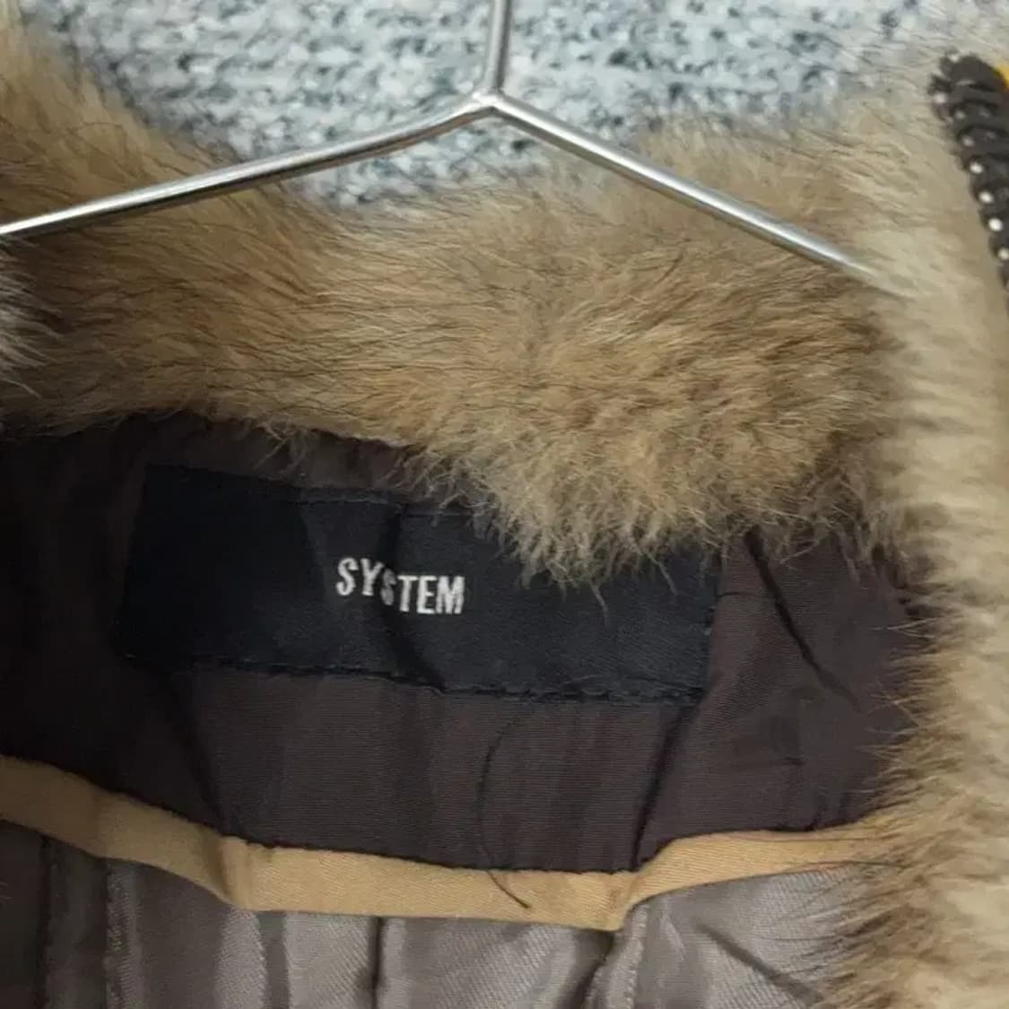 한섬 시스템 브라운 퍼 자켓 82-94-160 상품이미지5