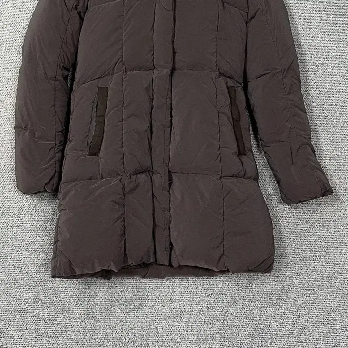 해지스 덕다운 브라운 퍼 롱 패딩 85 상품이미지4