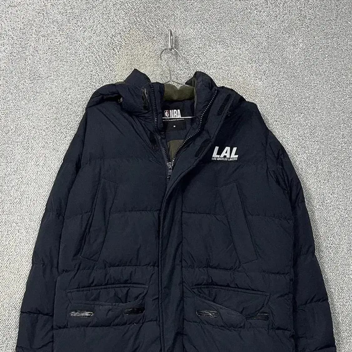 NBA LA레이커스 네이비 롱 패딩 M 상품이미지3