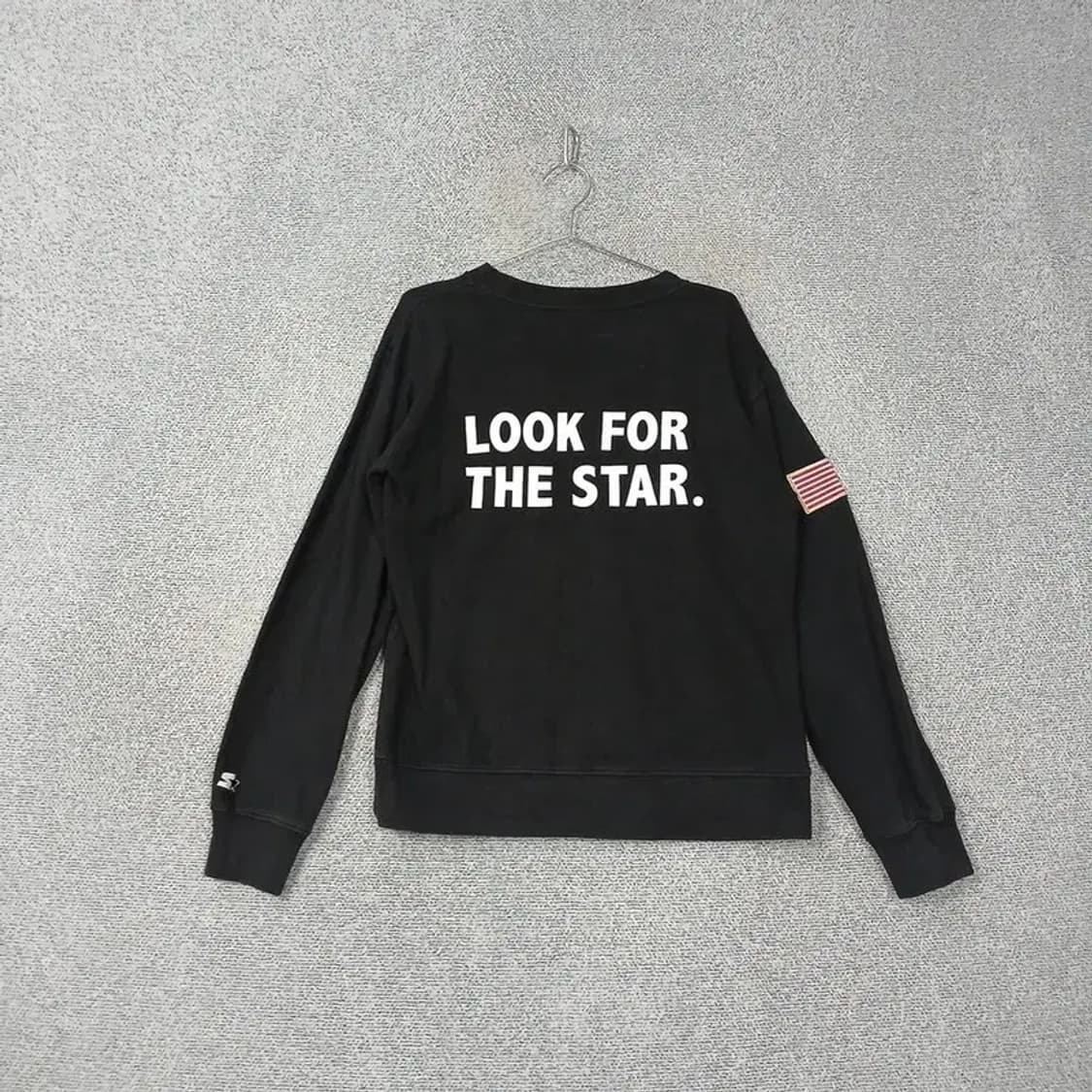 스타터 스펠 프린팅 블랙 맨투맨 M 상품이미지2