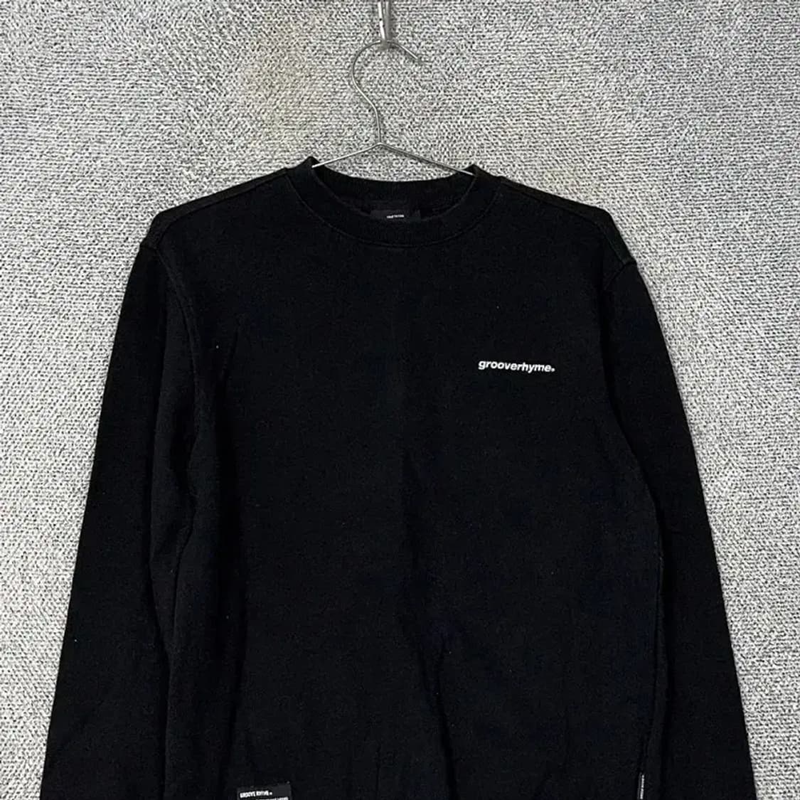 그루브라임 로고 코튼 맨투맨 S 상품이미지3