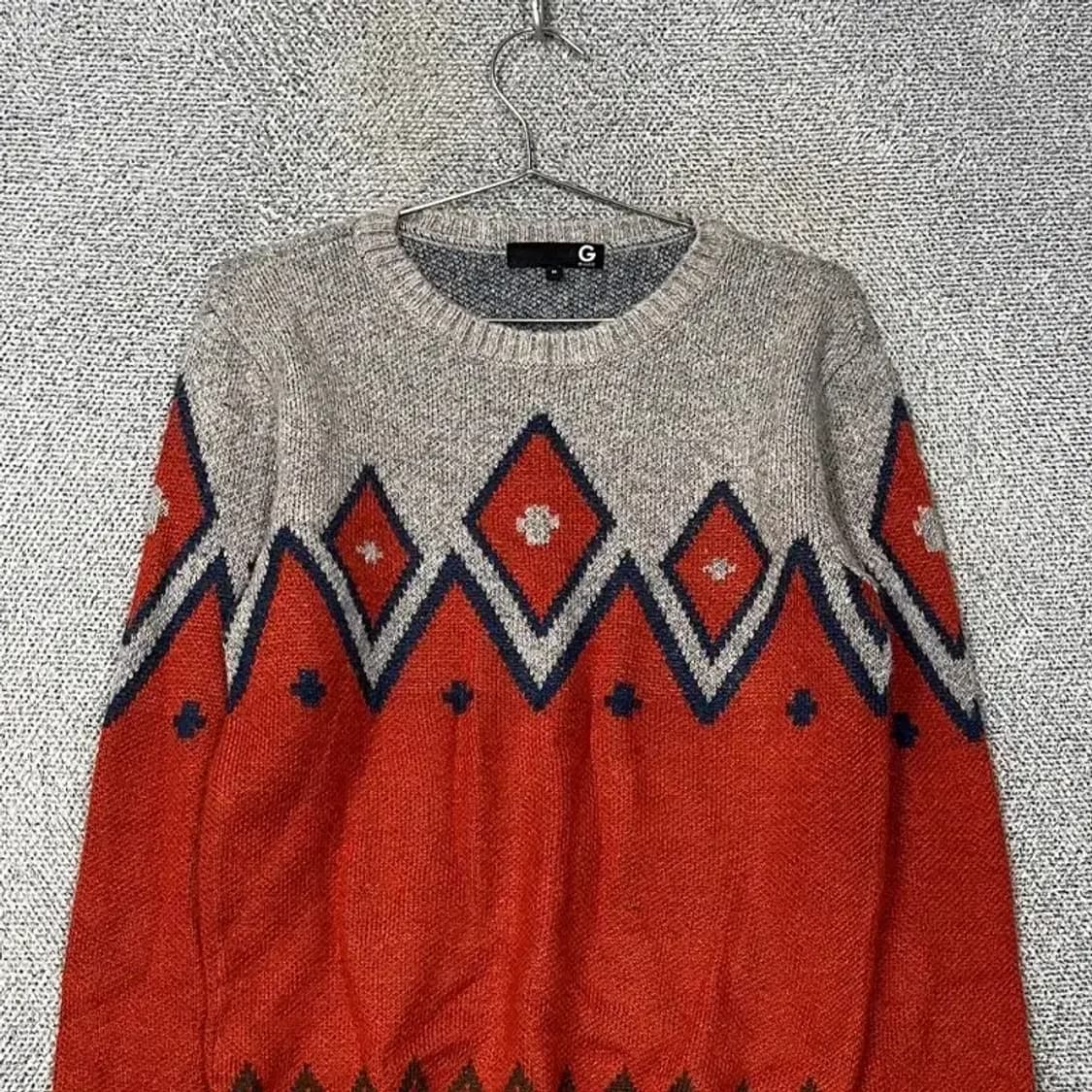 게스 빈티지 패턴 아크릴 울 니트 M 상품이미지3