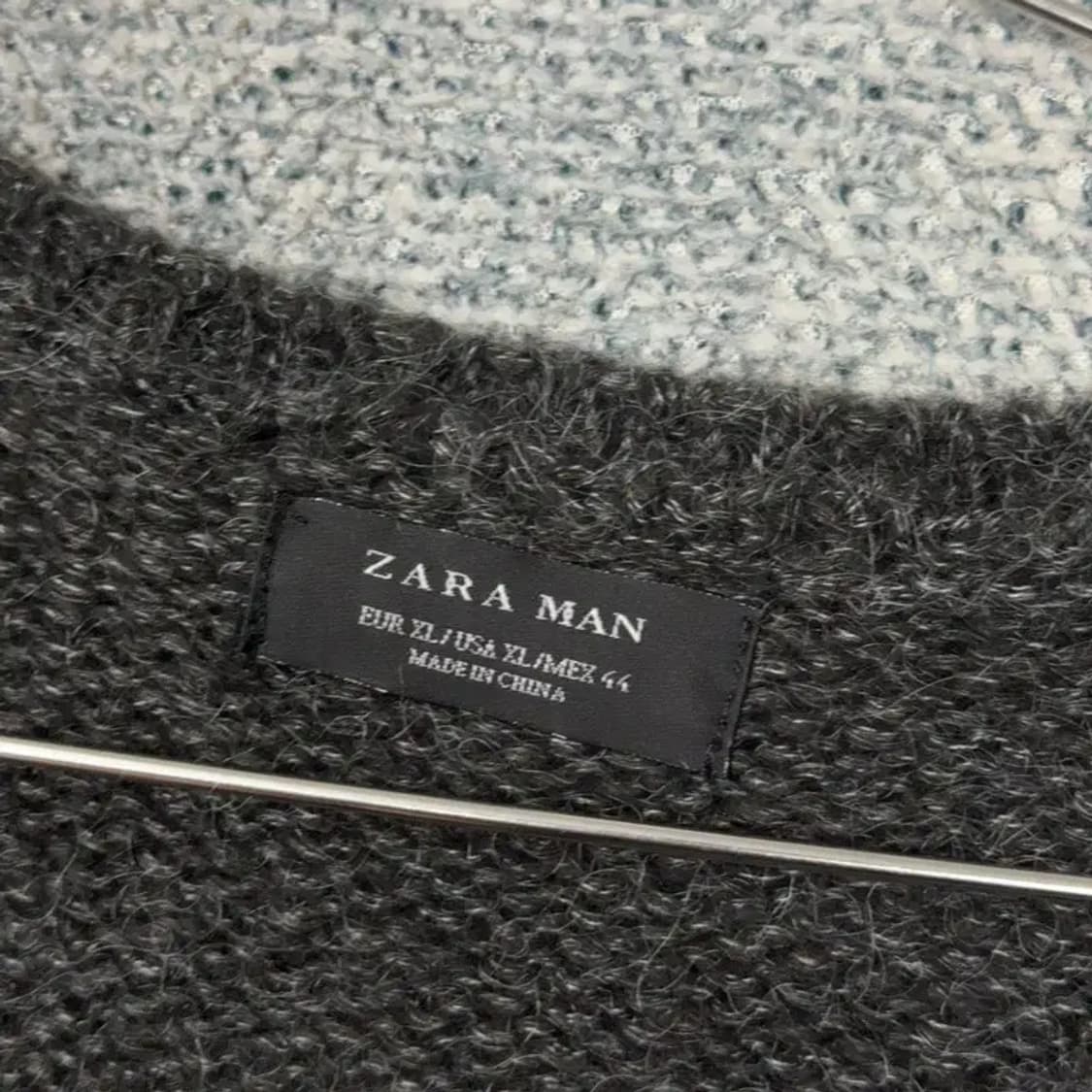 자라 그레이 블랙 캐주얼 아크릴 니트 XL 상품이미지5