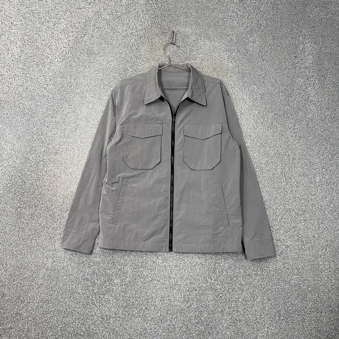 에잇세컨즈 캐주얼 투포켓 그레이 나일론 자켓 L 상품이미지1