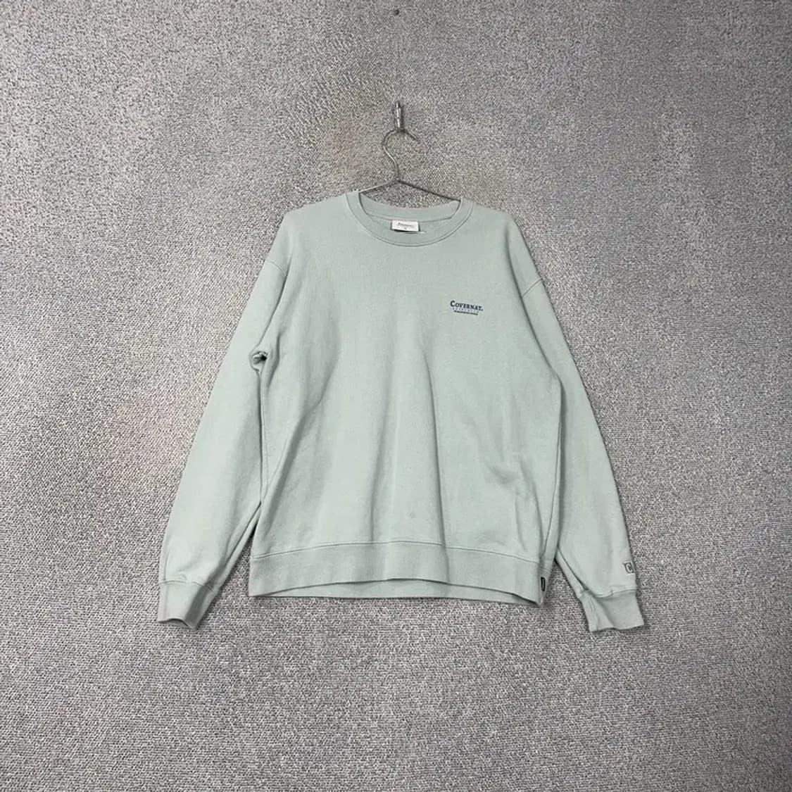 커버낫 백로고 민트 맨투맨 M 상품이미지1