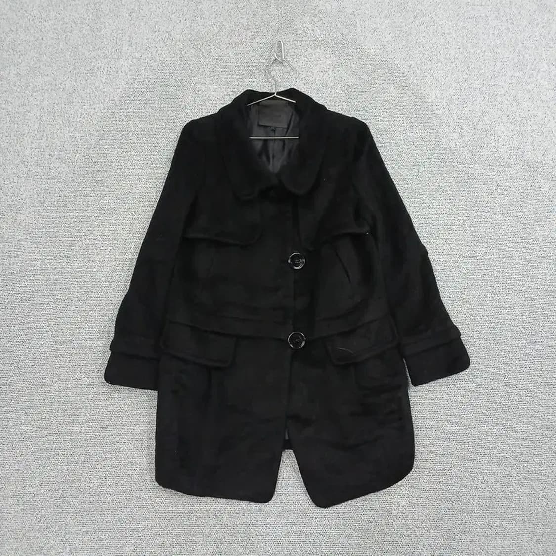 오즈세컨 여성 알파카 클래식 블랙 코트 66 상품이미지1