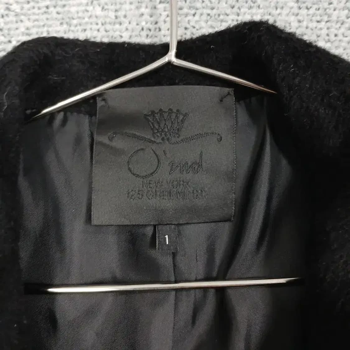 오즈세컨 여성 알파카 클래식 블랙 코트 66 상품이미지3