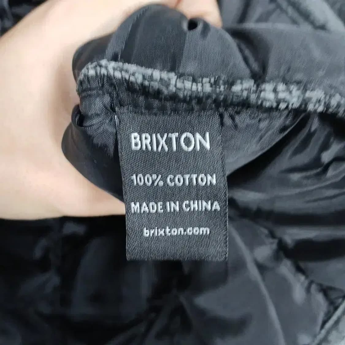 브릭스톤 빈티지 누빔 그레이 후드집업 S 상품이미지4