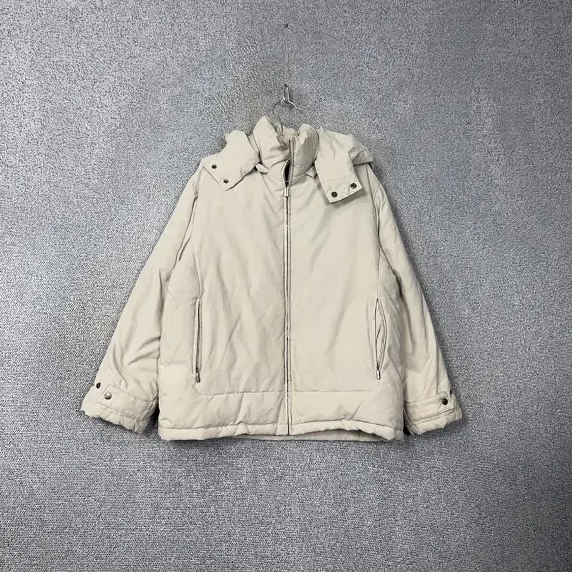 지이크 남성 덕다운 화이트 캐주얼 패딩 100 상품이미지1