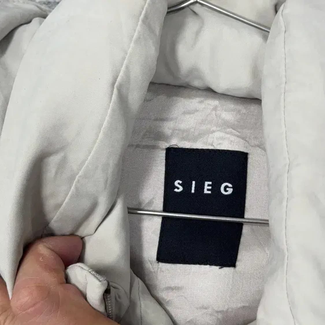 지이크 남성 덕다운 화이트 캐주얼 패딩 100 상품이미지3