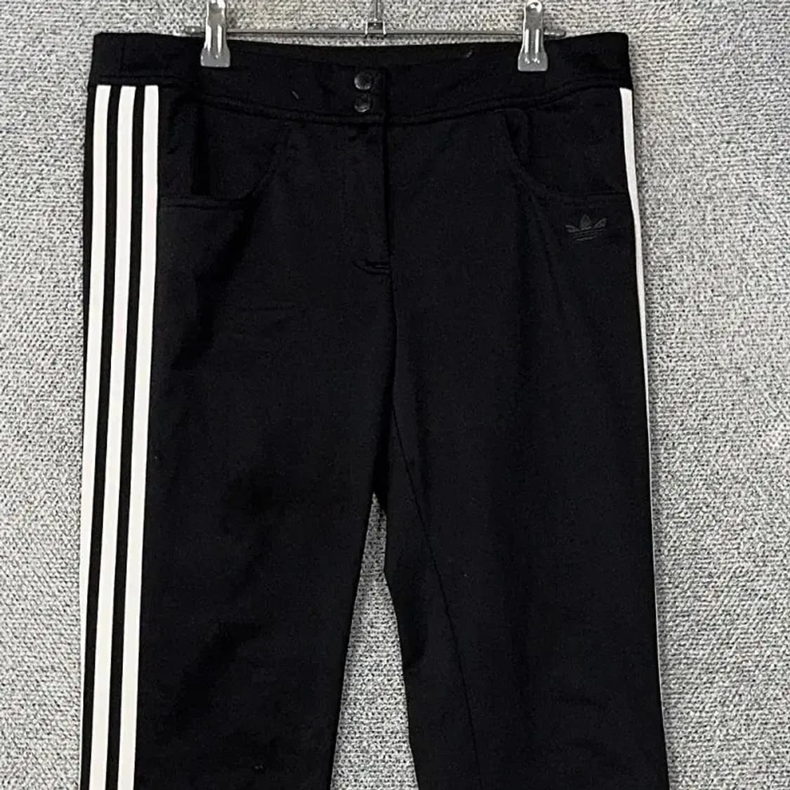 아디다스 불꽃로고 슬림 삼선 블랙 팬츠 100 상품이미지3