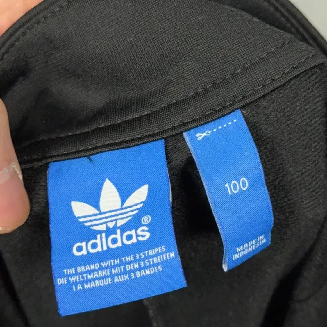 아디다스 불꽃로고 슬림 삼선 블랙 팬츠 100 상품이미지5