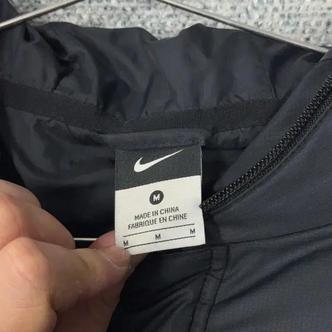 나이키 로고 블랙 롱 패딩 M 상품이미지5