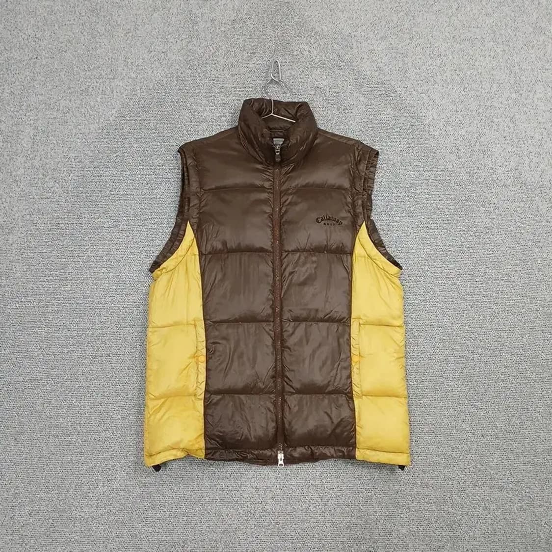캘러웨이 골프 남성 브라운 빅사이즈 조끼 패딩 3XL 상품이미지1