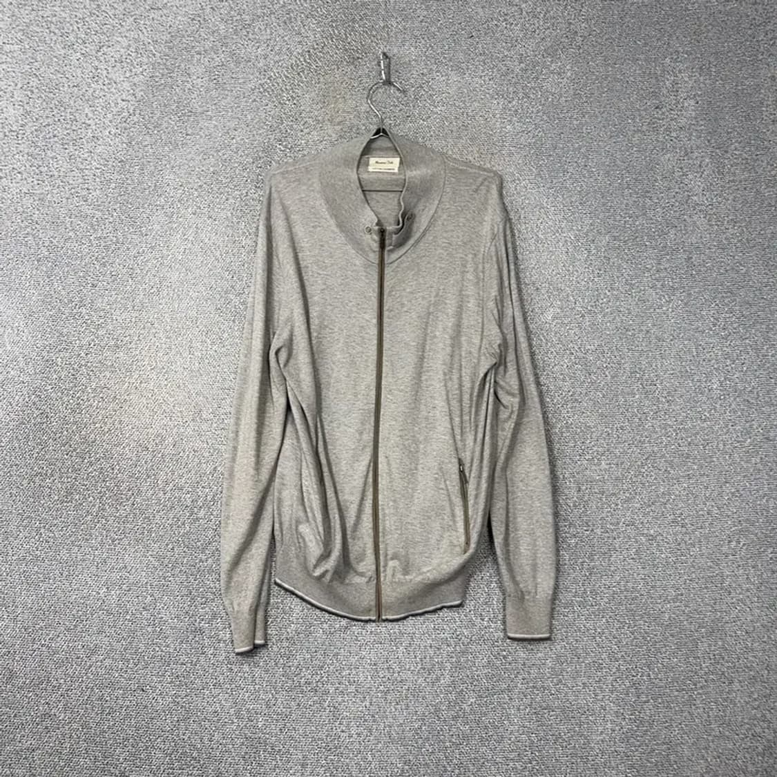 마시모두띠 캐시미어 그레이 코튼 집업 XL 상품이미지1