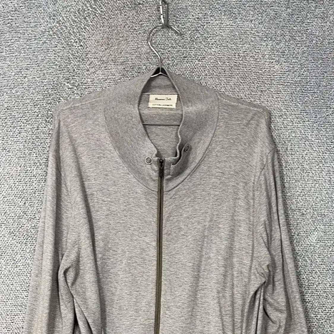 마시모두띠 캐시미어 그레이 코튼 집업 XL 상품이미지3