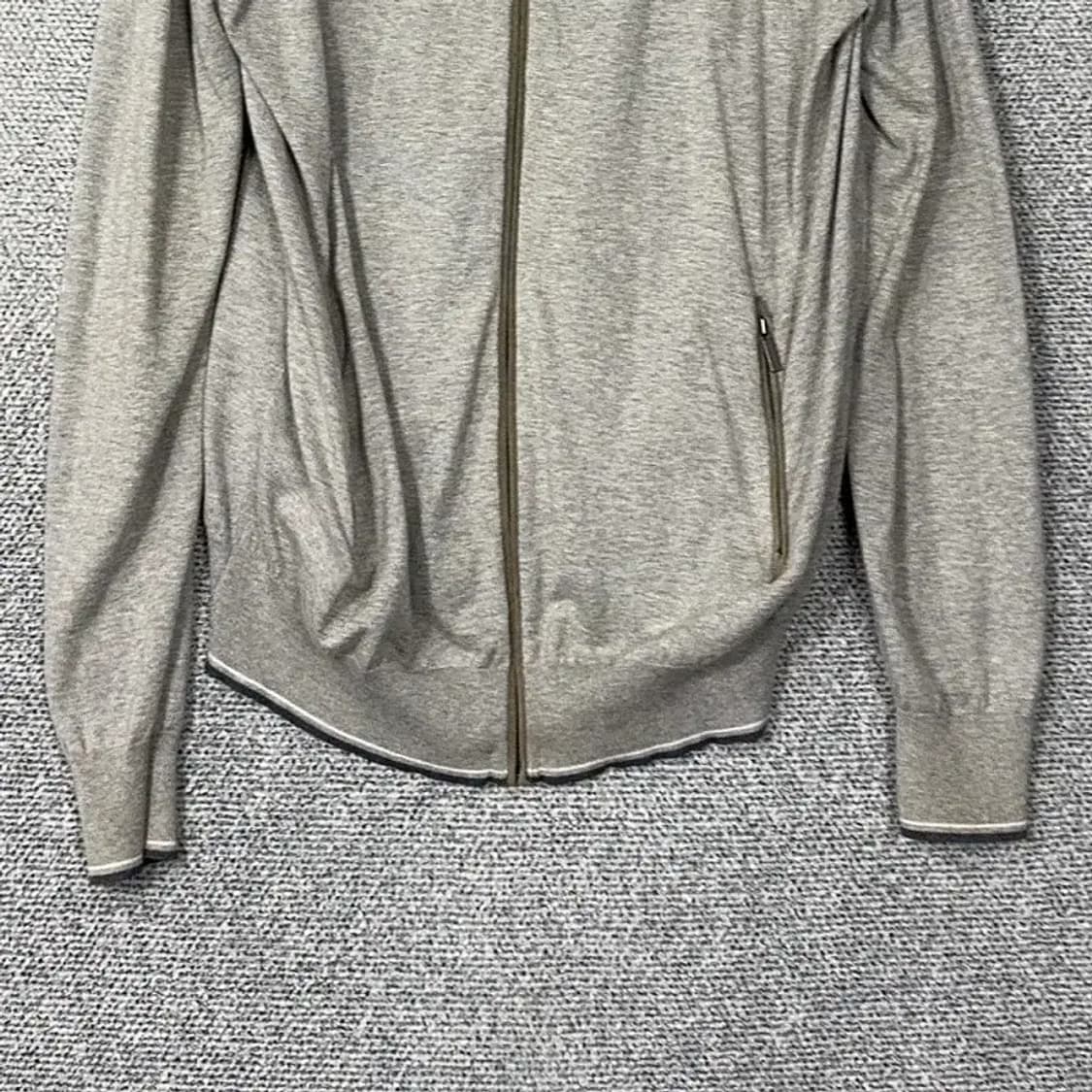 마시모두띠 캐시미어 그레이 코튼 집업 XL 상품이미지4