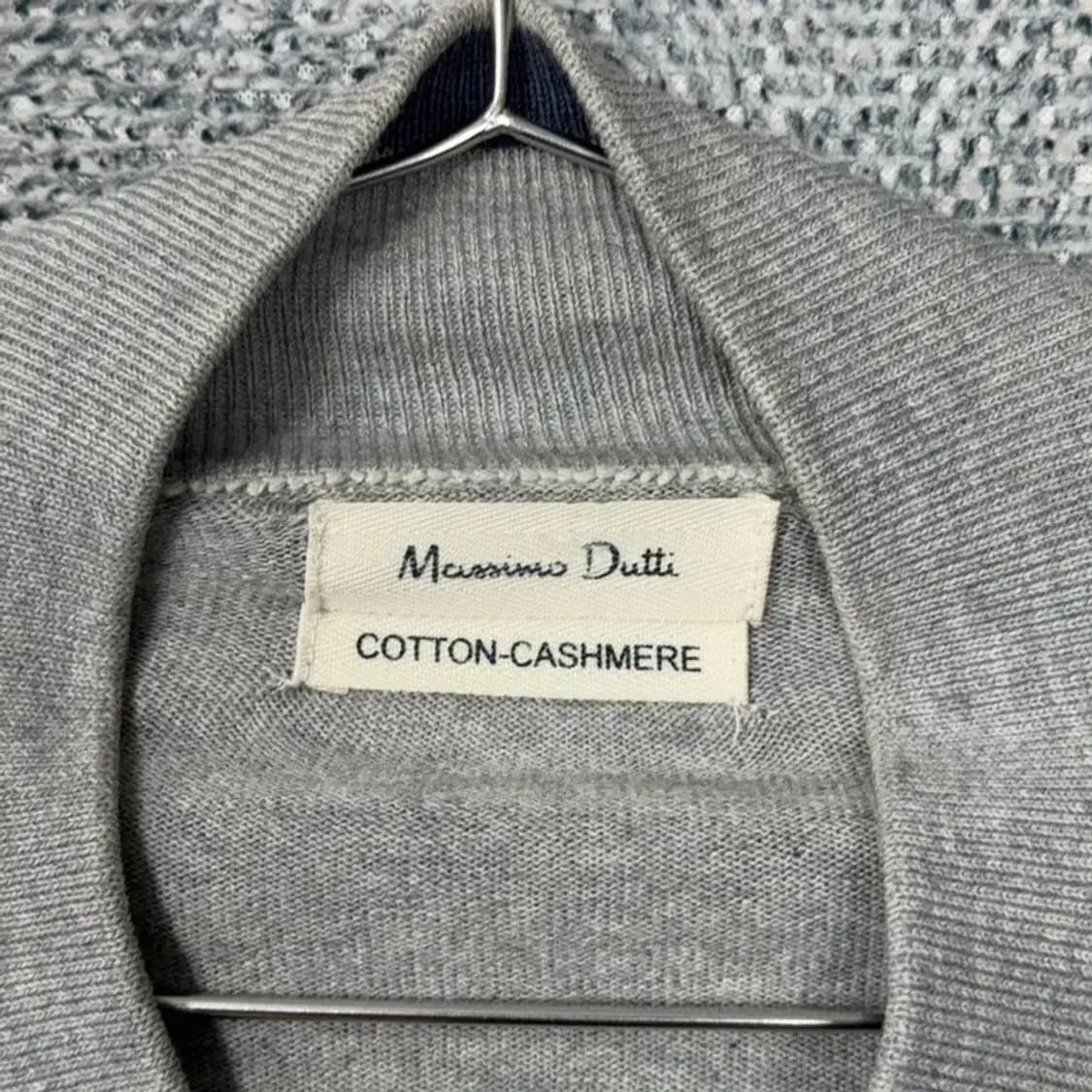 마시모두띠 캐시미어 그레이 코튼 집업 XL 상품이미지5