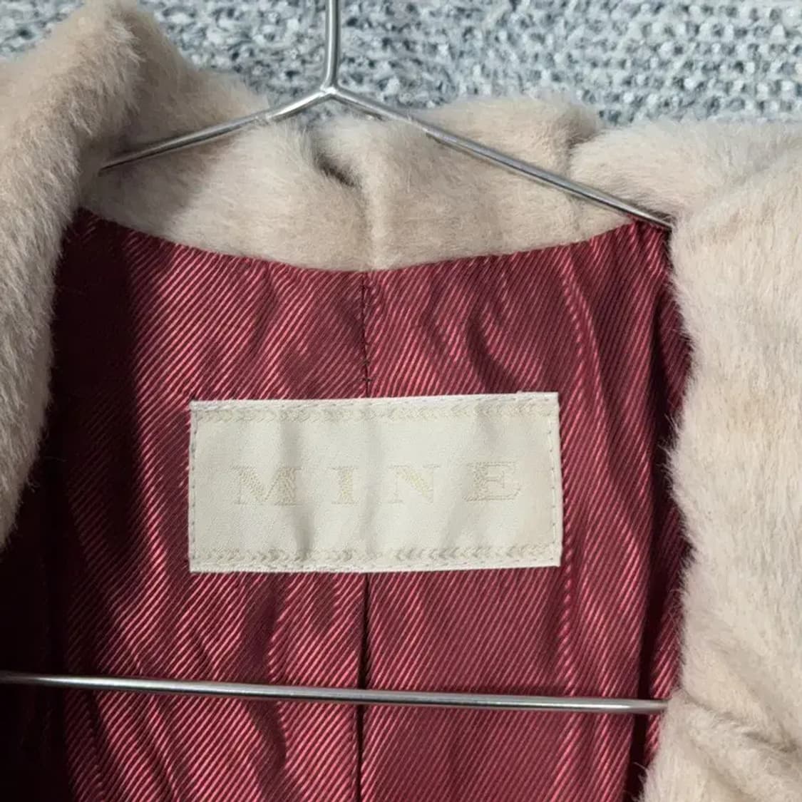 마인 한섬 여성 라마 울 베이지 클래식 코트 82-94-160 상품이미지5