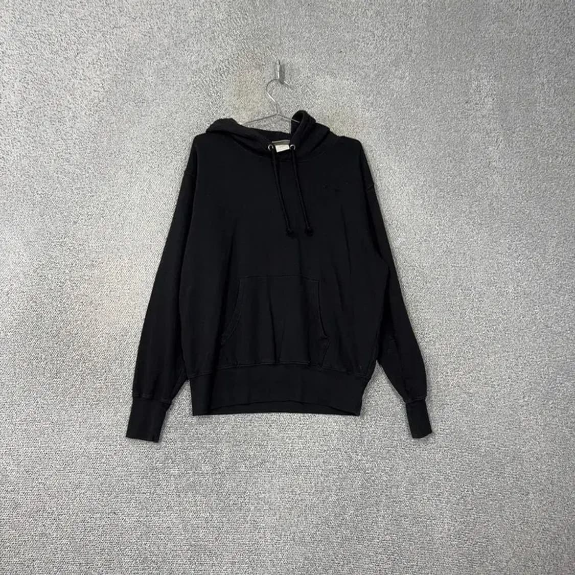 챔피온 올블랙 오버핏 스웻 후드티 S 상품이미지1