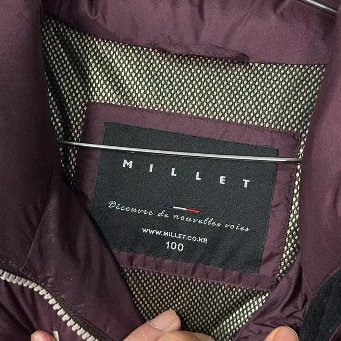 밀레 멀티컬러 구스다운 거위털 패딩 점퍼 100 상품이미지4