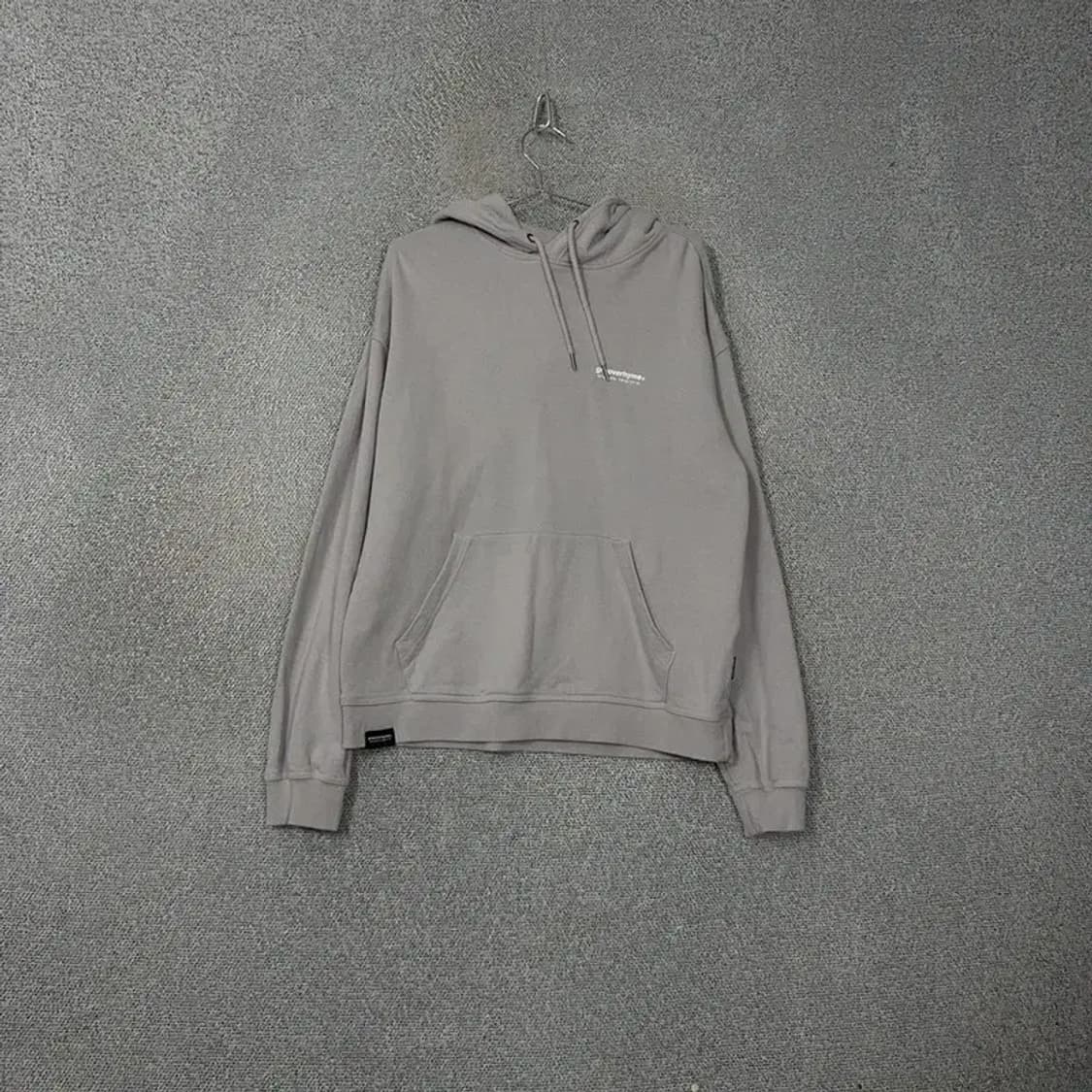 그루브라임 로고 그레이 오버핏 후드티 M 상품이미지1