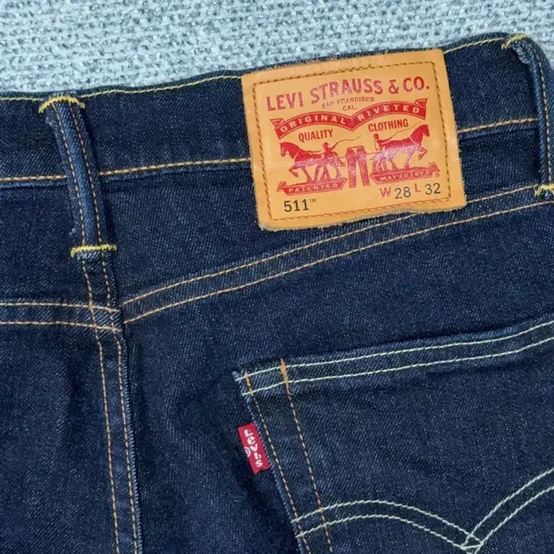 리바이스 511 여성 진청바지 데님팬츠 W 28 L 32 상품이미지5