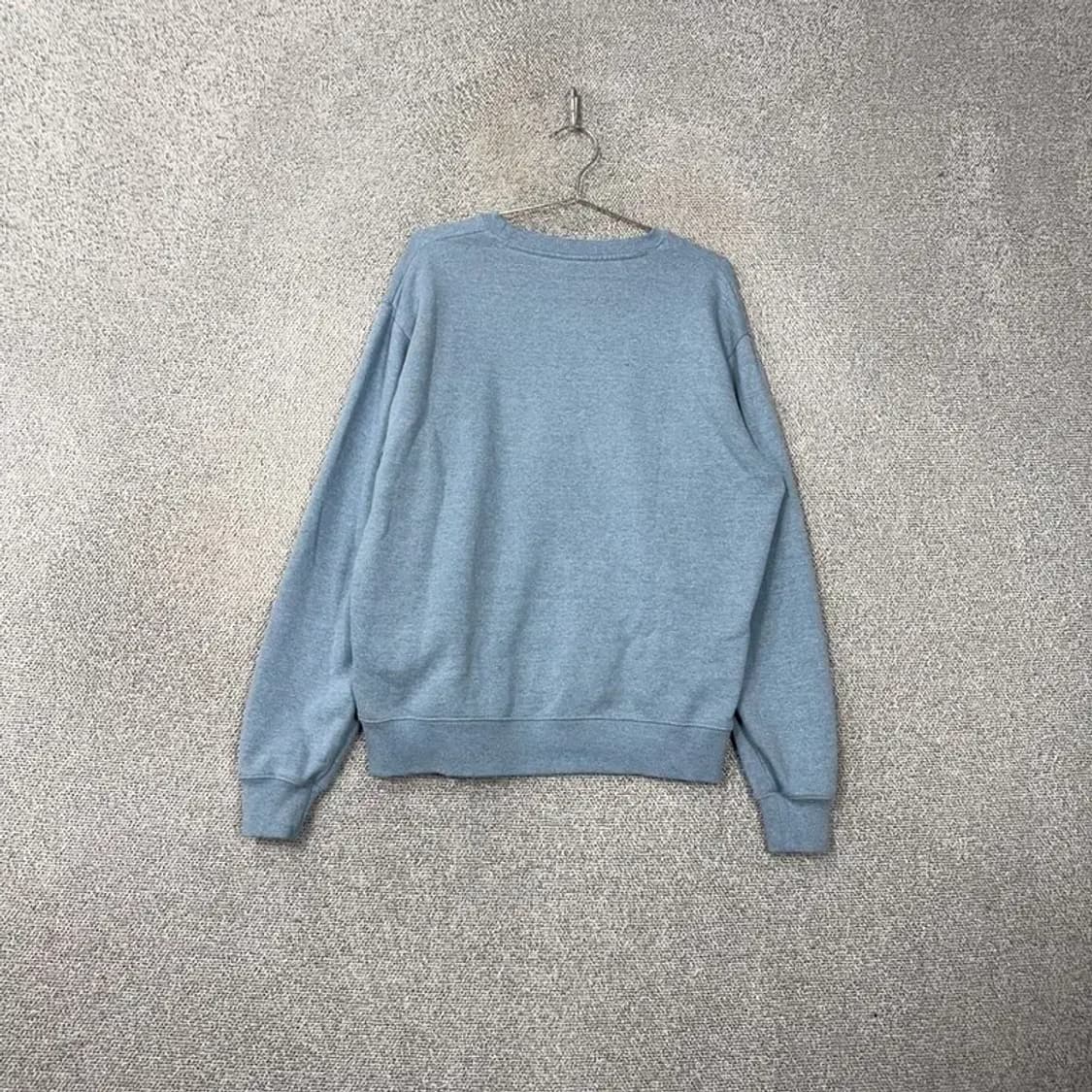 마하그리드 프린팅 블루 맨투맨 L 상품이미지2