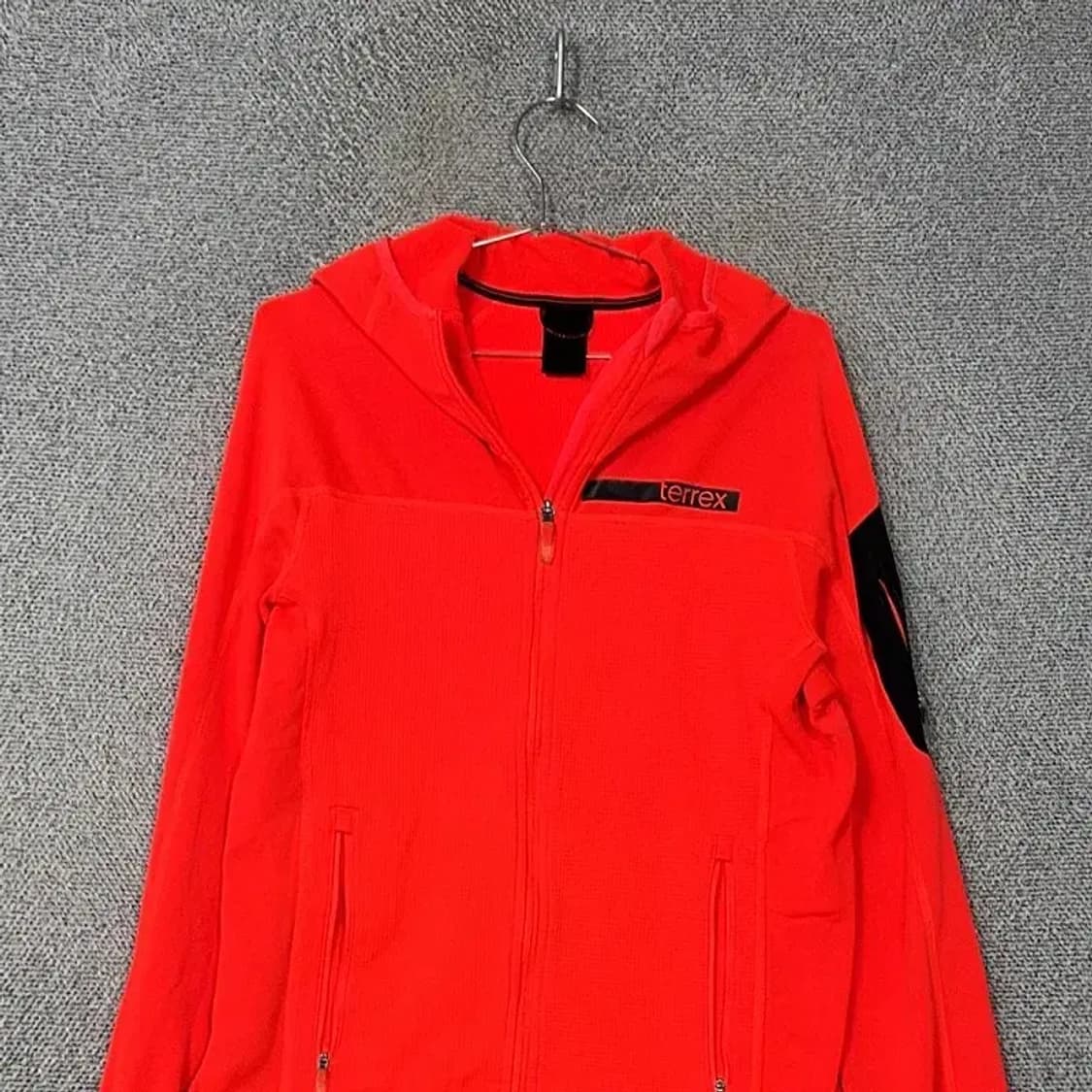 아디다스 형광 오렌지 기능성 집업 M 상품이미지3