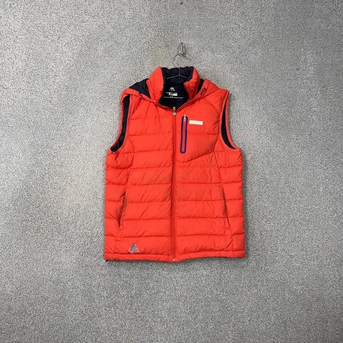 르꼬끄 로고 오렌지 덕다운 패딩 조끼 L 상품이미지1