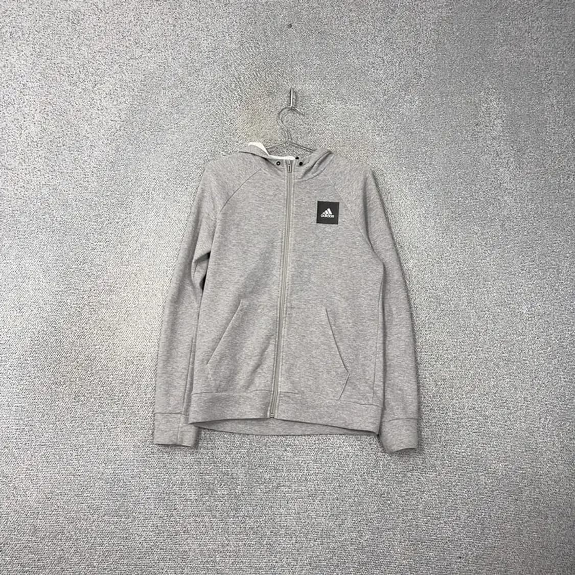 아디다스 박스 프린팅 로고 후드집업 M 상품이미지1