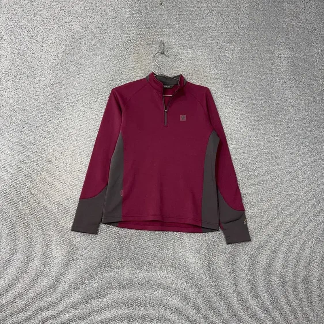 블랙야크 버건디 로고 반집업 기능성 긴팔티 95 상품이미지1