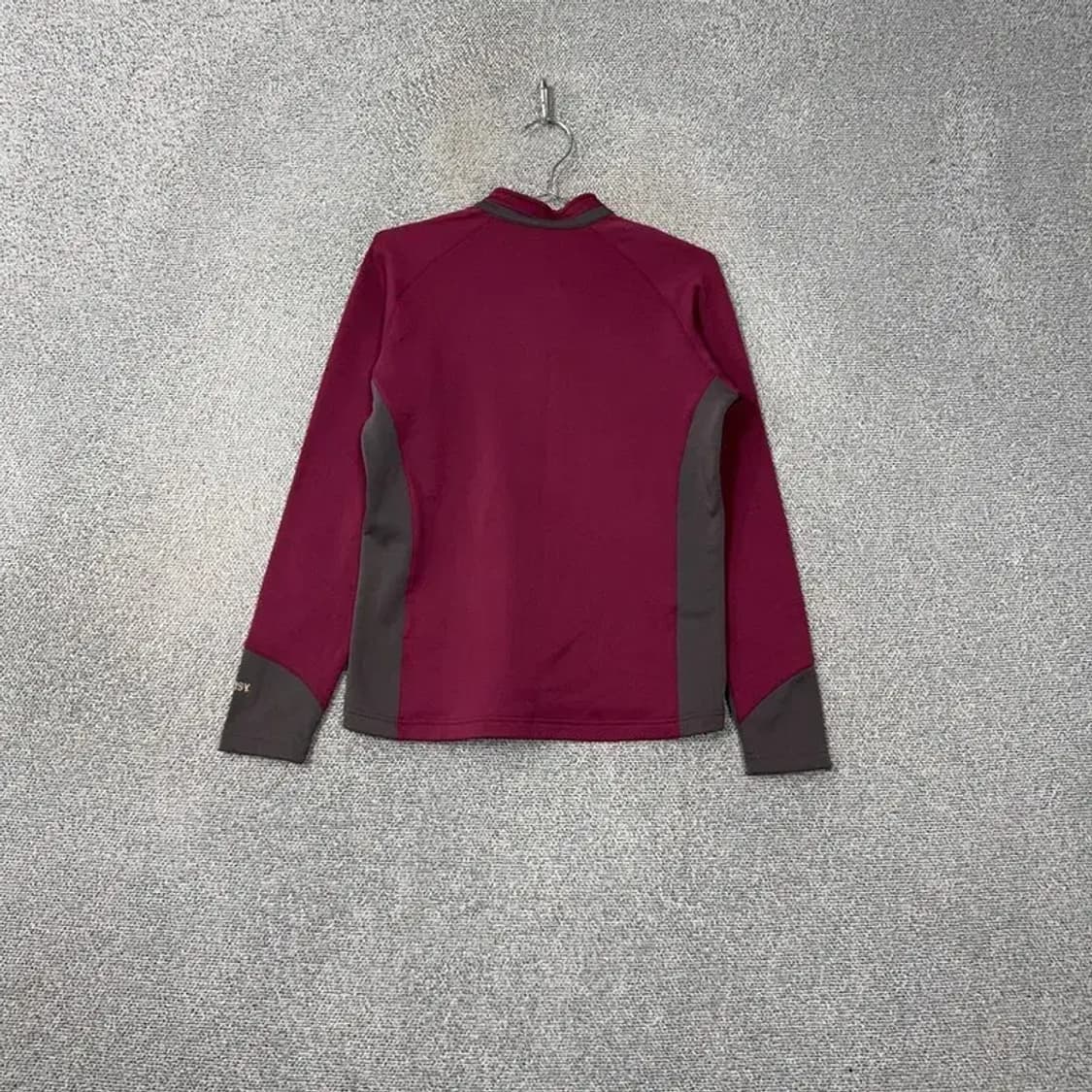 블랙야크 버건디 로고 반집업 기능성 긴팔티 95 상품이미지2