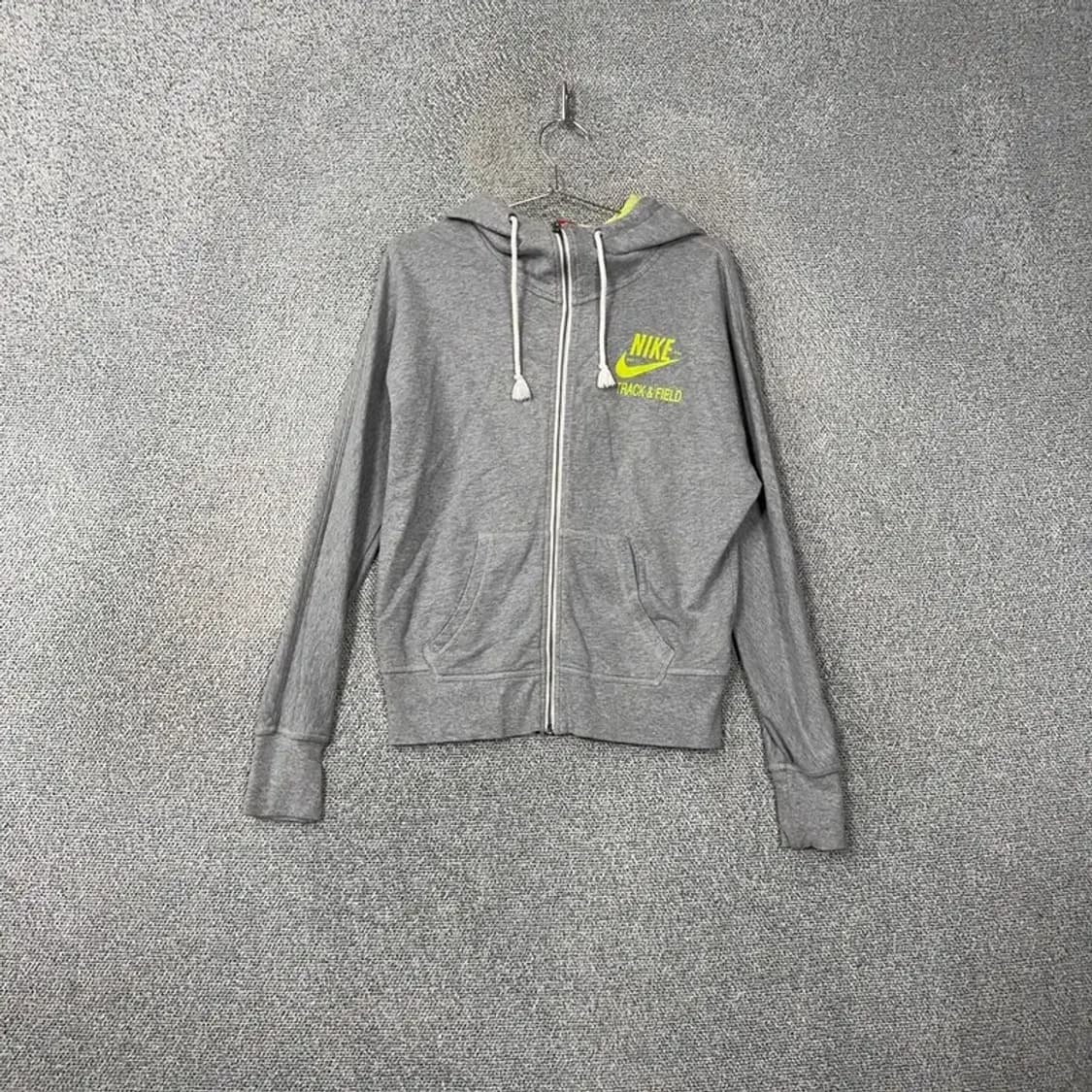 나이키 로고 스우시 라이트 그레이 후드 집업 XL 상품이미지1