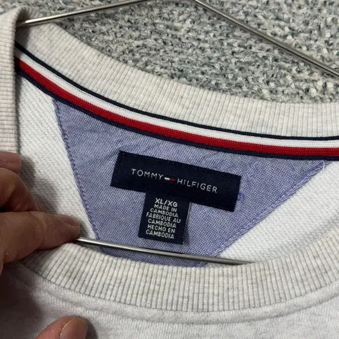 타미힐피거 그레이 로고 맨투맨 XL 상품이미지3