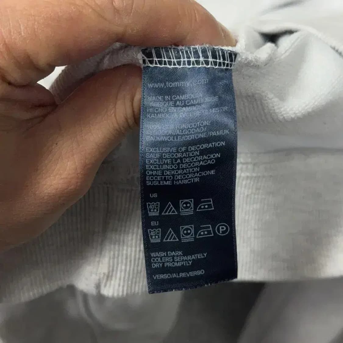 타미힐피거 그레이 로고 맨투맨 XL 상품이미지4