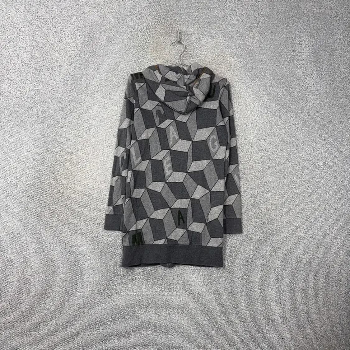 MLB 체크 패턴 여성 빈티지 롱 후드집업 90 상품이미지2