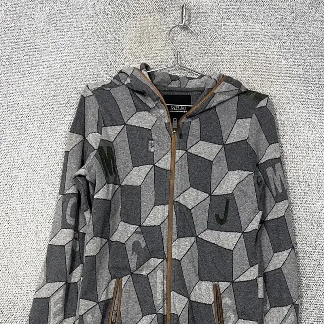 MLB 체크 패턴 여성 빈티지 롱 후드집업 90 상품이미지3