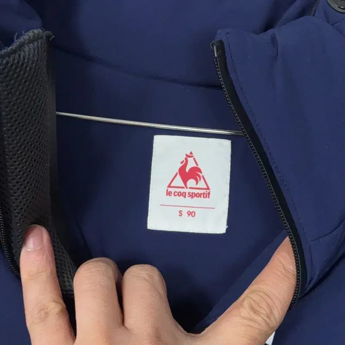 르꼬끄 덕다운 오리털 네이비 패딩 점퍼 90 상품이미지4