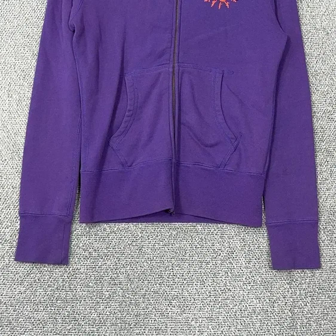 나이키 퍼플 빈티지 프린팅 로고 후드집업 S 상품이미지4